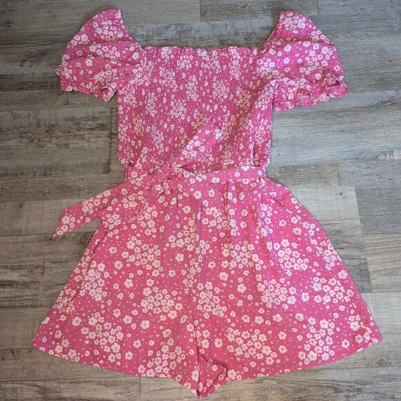 Franki * Floral Romper * Youth 14 - Picture 1 of 4